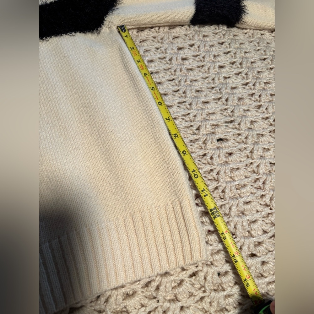Anine Bing Cream and Black Striped Sweater 80% Wool - Picture 8 of 10